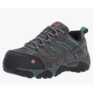 Women's Merrell Moab Vertex Vent Composite Toe Work Shoe Pewter Size‎ 6